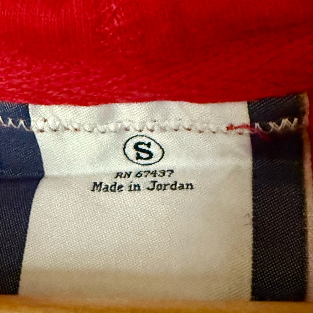 Ralph Lauren Polo Jeans Red Hooded Pullover Sweatshirt Y2K Women Junior Crop - Picture 5 of 6